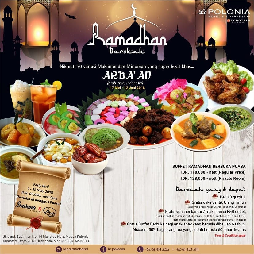 Ramadhan, Le Polonia Hotel Usung Konsep Arba’an